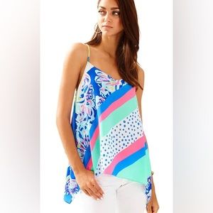 Lilly Pulitzer Alora Silk Top - NWOT